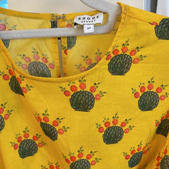 Rhode yellow dress with detachable belt Revolve - Picture 2 of 8